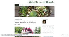 Desktop Screenshot of mylittlegreenthumbs.wordpress.com