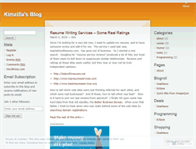 Tablet Screenshot of kimzilla.wordpress.com