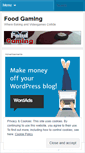Mobile Screenshot of foodgaming.wordpress.com