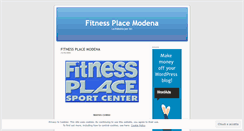 Desktop Screenshot of fitnessplacemodena.wordpress.com