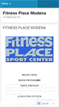 Mobile Screenshot of fitnessplacemodena.wordpress.com