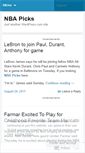 Mobile Screenshot of nbapicksfree.wordpress.com