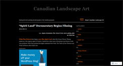 Desktop Screenshot of canadianlandscape.wordpress.com