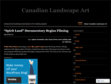 Tablet Screenshot of canadianlandscape.wordpress.com