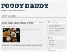 Tablet Screenshot of foodydaddy.wordpress.com