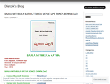 Tablet Screenshot of dietok.wordpress.com