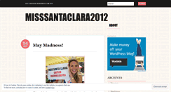 Desktop Screenshot of misssantaclara2012.wordpress.com