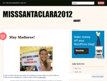 Tablet Screenshot of misssantaclara2012.wordpress.com