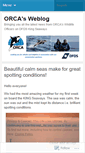 Mobile Screenshot of orcaweb.wordpress.com
