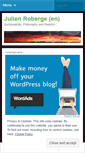 Mobile Screenshot of julienroberge.wordpress.com