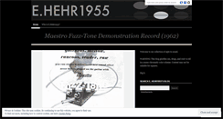 Desktop Screenshot of ehehr1955.wordpress.com