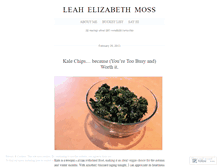 Tablet Screenshot of leahemoss.wordpress.com