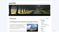 Desktop Screenshot of amprinbeta.wordpress.com