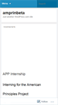 Mobile Screenshot of amprinbeta.wordpress.com