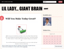 Tablet Screenshot of nadiesbrain.wordpress.com