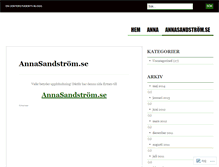 Tablet Screenshot of annasandstrom.wordpress.com