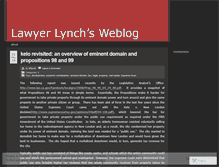 Tablet Screenshot of lawyerlynch.wordpress.com
