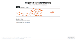 Desktop Screenshot of findingmegan.wordpress.com