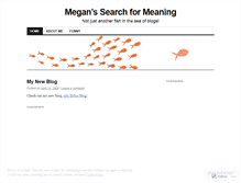 Tablet Screenshot of findingmegan.wordpress.com