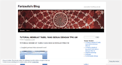 Desktop Screenshot of farizaulia.wordpress.com