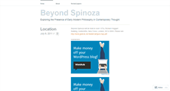 Desktop Screenshot of beyondspinoza.wordpress.com