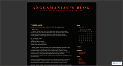 Desktop Screenshot of anggamaniac.wordpress.com