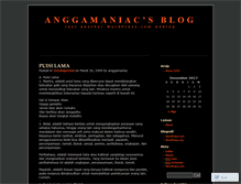 Tablet Screenshot of anggamaniac.wordpress.com