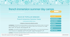 Desktop Screenshot of frenchsummerdaycamps.wordpress.com