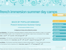 Tablet Screenshot of frenchsummerdaycamps.wordpress.com