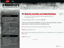 Tablet Screenshot of amaneater.wordpress.com