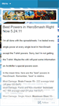 Mobile Screenshot of herosmashers.wordpress.com
