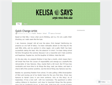 Tablet Screenshot of kelisasays.wordpress.com