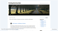 Desktop Screenshot of firstbaptistclearlake.wordpress.com