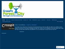 Tablet Screenshot of crossfitforestcity.wordpress.com