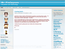 Tablet Screenshot of mrafinlayson.wordpress.com