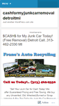 Mobile Screenshot of cashformyjunkcarremovaldetroitmi.wordpress.com