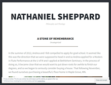 Tablet Screenshot of nathanielsheppard.wordpress.com