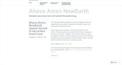 Desktop Screenshot of ahavaamennewearth.wordpress.com