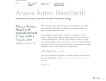 Tablet Screenshot of ahavaamennewearth.wordpress.com