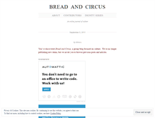 Tablet Screenshot of breadandcircusnetwork.wordpress.com