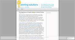 Desktop Screenshot of printingsolutionsaz.wordpress.com