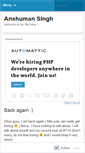 Mobile Screenshot of anshumansingh26.wordpress.com
