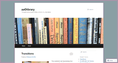 Desktop Screenshot of aaolibrary.wordpress.com