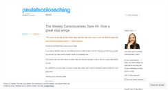 Desktop Screenshot of paulafaccicoaching.wordpress.com