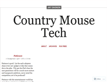 Tablet Screenshot of countrymousetech.wordpress.com