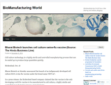 Tablet Screenshot of biomanufacturingworld.wordpress.com