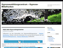 Tablet Screenshot of hypnosemittelfranken.wordpress.com