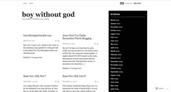 Desktop Screenshot of boywithoutgod.wordpress.com