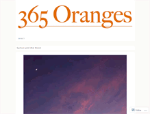 Tablet Screenshot of 365oranges.wordpress.com