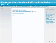 Tablet Screenshot of financasfuncionais.wordpress.com